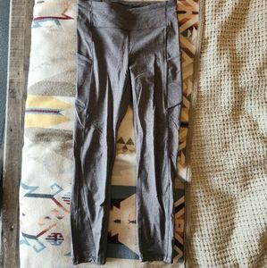 Lululemon grey tights fast and free 25" inseam size 8